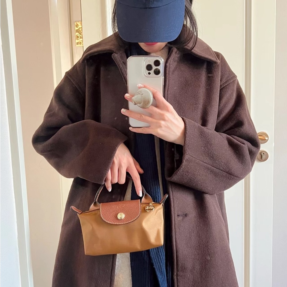 Longchamp mini cute bag cognac color - Picture 3 of 11